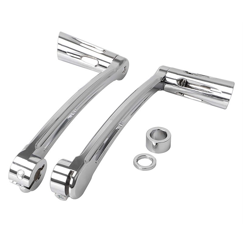 XMMT Motorcycle Chrome Heel Toe Shift Lever with Shifter Pegs for 1997-2023 Harley Touring Models FLT FLHX FLHT FLHR FLTR FLHTCUTG - Image 1